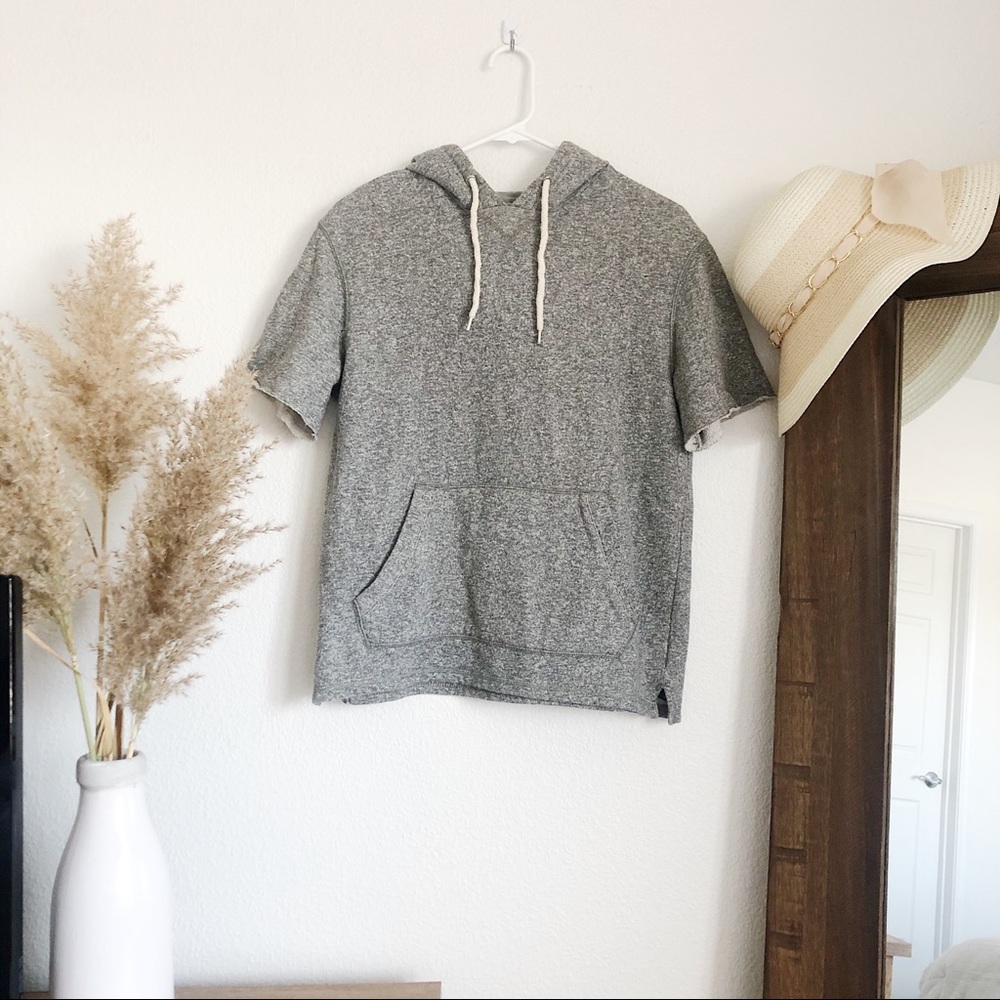 BDG Grey Short Sleeve Sweatshirt